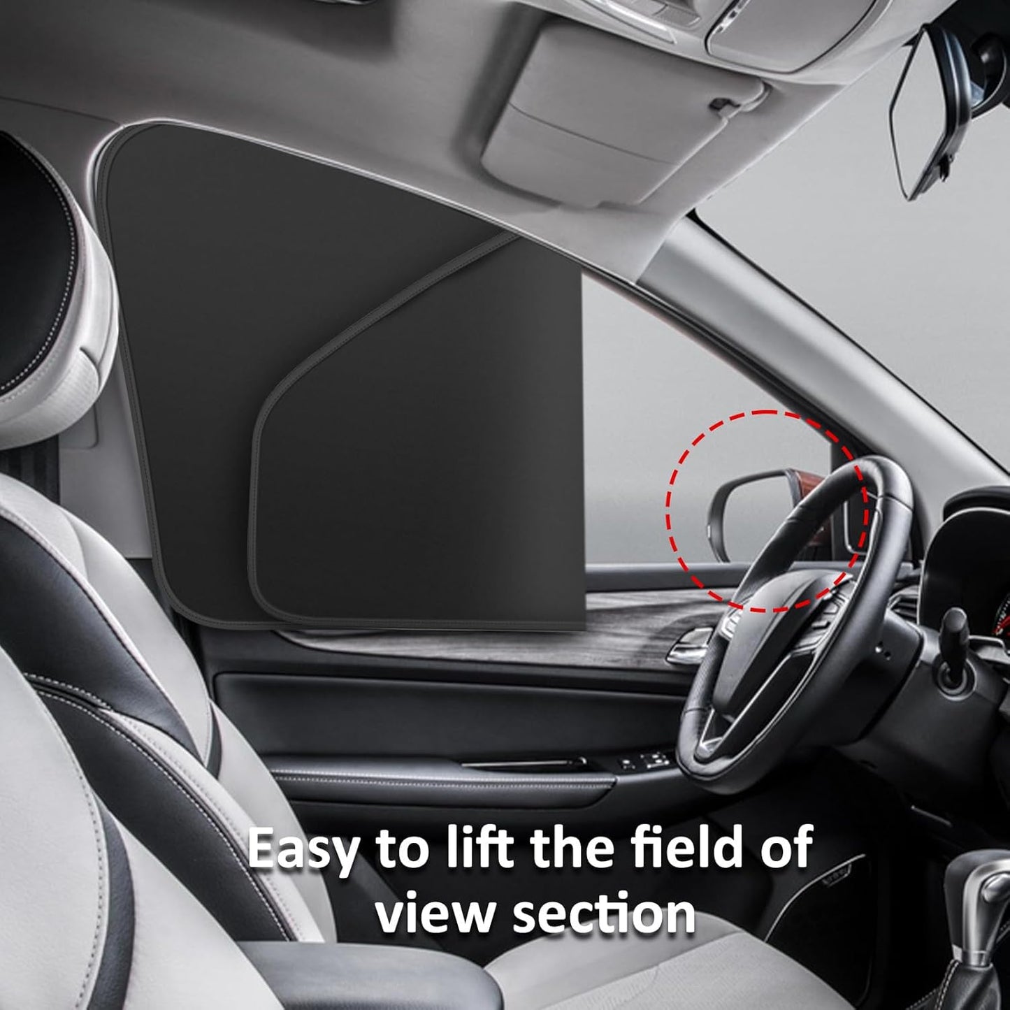 Car Window Sun Shades Curtains - Magnetic Privacy Curtains Side Window Sun Shades 100% Block Light Car Window Covers with Cooler Feeling 4Pcs, Thicken(Thickset, 4pcs)