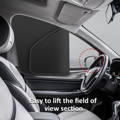 Car Window Sun Shades Curtains - Magnetic Privacy Curtains Side Window Sun Shades 100% Block Light Car Window Covers with Cooler Feeling 4Pcs, Thicken(Thickset, 4pcs)