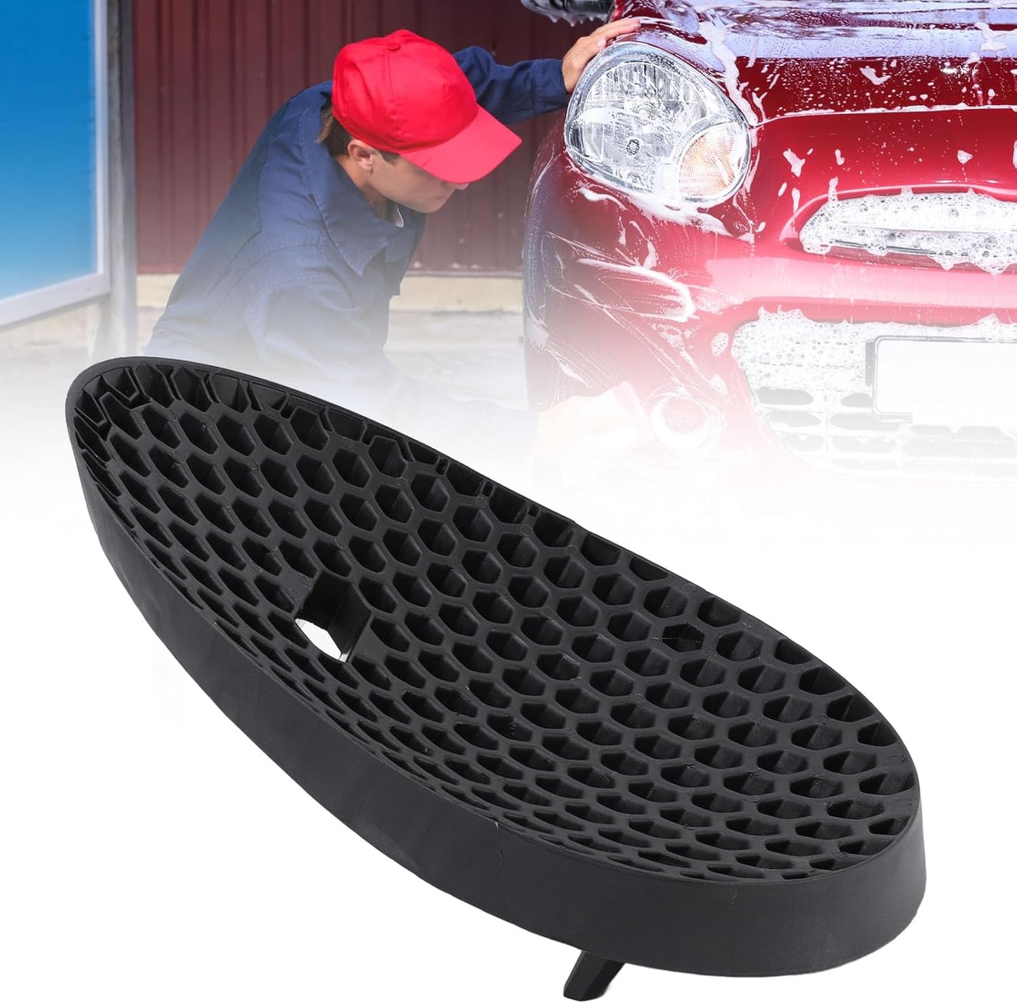 Tbest 1Pc Car Washing Grit Trap,Car Wash Bucket Insert Efficient Rugged Sediment Separation Car Wash Bucket for Car Detailing (Blue)