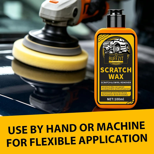 Car Scratch Remover for Vehicles, Scratch Repair Wax, Rubbing & Polishing Compound, Easily Removes Surface Scratches, Effectively Reduces Swirl Marks for Cars and Other Vehicles, 3.4oz/100ml