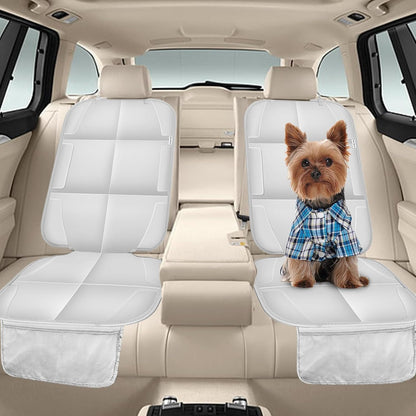 Meolsaek Car Seat Protector for Child Car Seat, Durable 600D Fabric Waterproof Car Seat Cover with Thick Pad Non-Slip Backing，No Imprints (Black 2pcs)