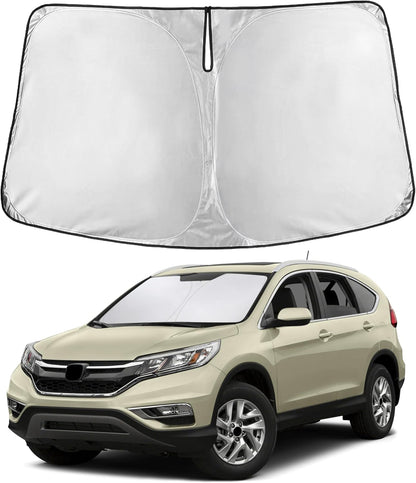 EcoNour Car Windshield Sun Shade | 2025 Upgraded Innovative No-Light-Pass Technology for Maximum Coverage | Foldable Sun Shade Keeps Your Vehicle Cool | Must-Have Car Accessories | Small (59" x 29") - Colors J