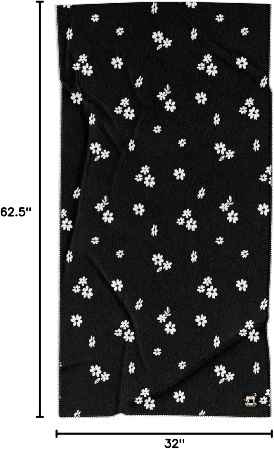 Sprints Athletic Running Towel, Full-Sized, Car Seat Cover - Performance Microfiber (Garden of Races Past)