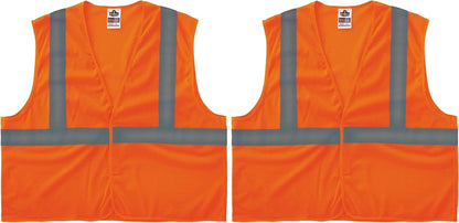 Ergodyne GloWear Reflective Safety Vest, Yellow, Orange, Mesh, Adults, Unisex, Hi-Visibility Safety Vest, Vest