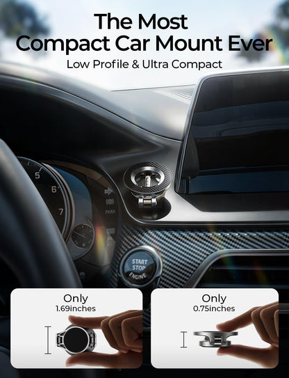 LISEN for MagSafe Car Mount for iPhone 17 Pro Max [24 Strong Magnets] Classic Magnetic Phone Holder for Car Dashboard Magnet Phone Mount Car Cell Phone Holder for iPhone 17 Pro Max Air 16 15 14 13 12
