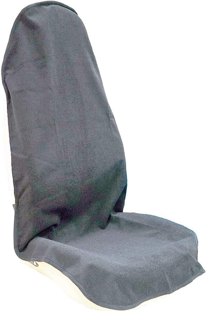 Car Seat Cover Protector Front Seats,for Gym Workout,Running,Swimming,Beach and Hiking,Waterproof Sweat Towel Bucket Seat Covers for Cars SUV Trucks (Black, 1Pcs)