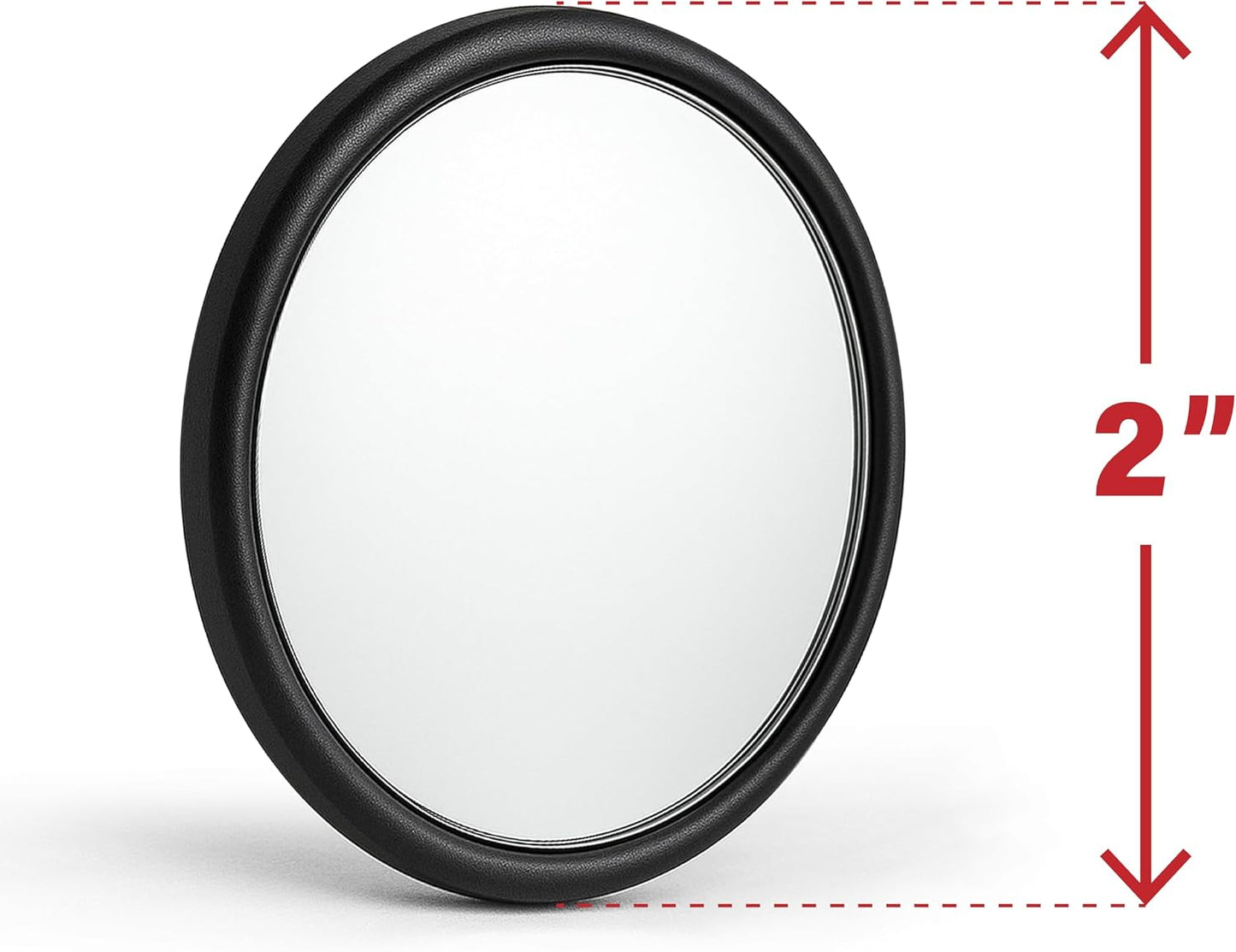 SteadMax 2 Pack Blind Spot Mirrors, HD Glass Wide Angle Convex Rearview Mirrors for Cars, Trucks, SUVs (2 Pack)