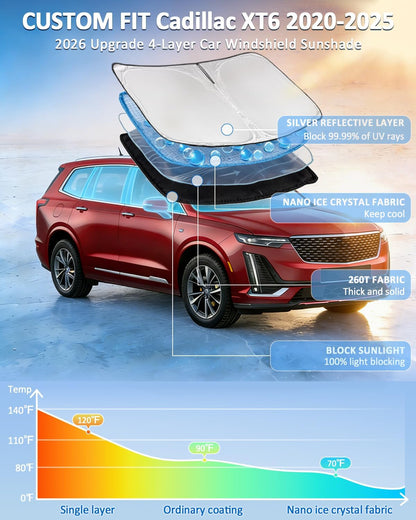 for Toyota Tacoma 2016-2023 2024 2025 2026 Sun Shade Sunshade Windshield Cover - 4 Layers Front Window Shade Custom Fit Tacoma 2Dr 4Dr Pickup Sun Visor 240T Shade Blocks UV Rays Car Accessories - Colors A