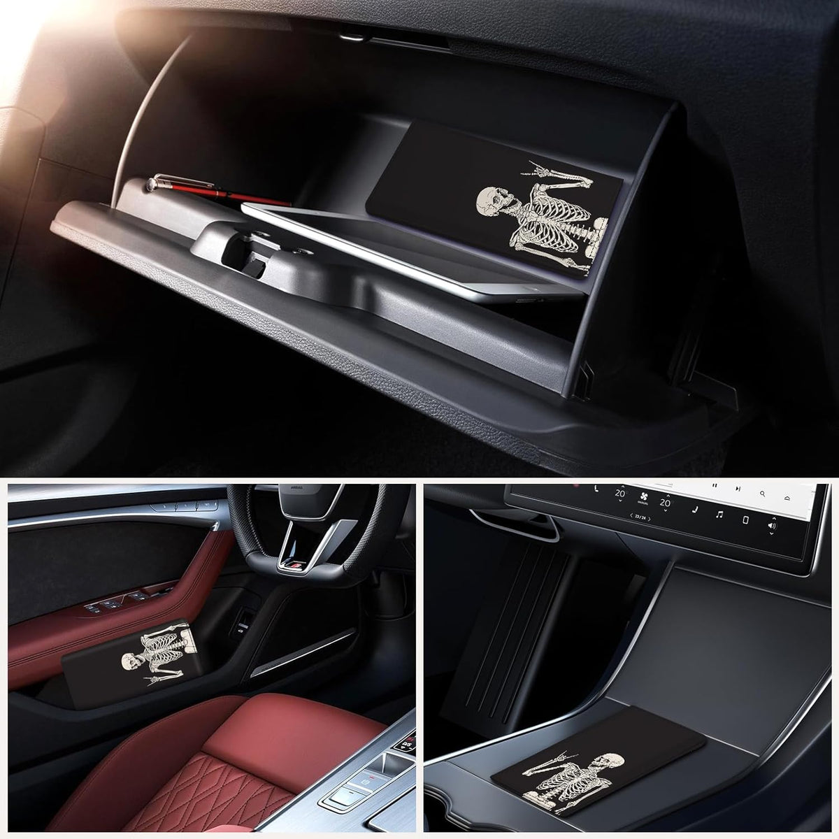 Car Registration and Insurance Holder，Colour Patterns Men Women Car License Document Registration and Insurance Card Holder