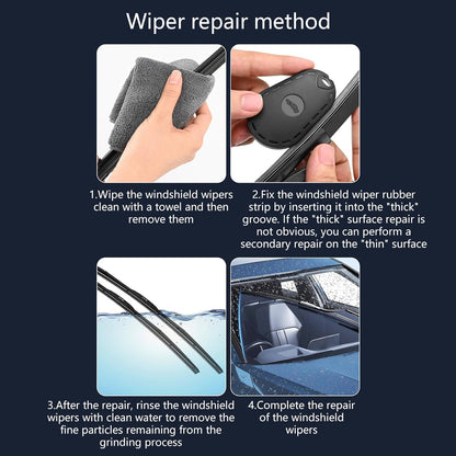 Rulbelok Efficient Windshield Wiper Maintenance Device Removes Aged Layers to Boosts Efficiency Wipe Blade Repair Tool Wiper Cleaner