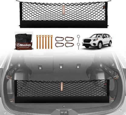 Muslogy Truck Bed Cargo Net Trunk Netting Compatible with 2023-2025 2026 Honda CR-V Accessories, Pickup Cargo Organizer SUV Sedan Storage Net w/Heavy Duty Carabiners - Colors B
