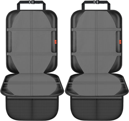 XHYANG Car Seat Protector,Auto Car Seat Protectors Baby Carseat Waterproof & Durable 600D Fabric for Child Baby Car Seat Mat Vehicle Pet Cover 2 Storage Pockets (2 Pack)