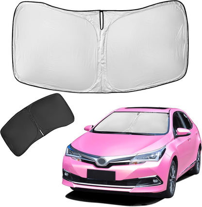 for Toyota Tacoma 2016-2023 2024 2025 2026 Sun Shade Sunshade Windshield Cover - 4 Layers Front Window Shade Custom Fit Tacoma 2Dr 4Dr Pickup Sun Visor 240T Shade Blocks UV Rays Car Accessories - Colors E