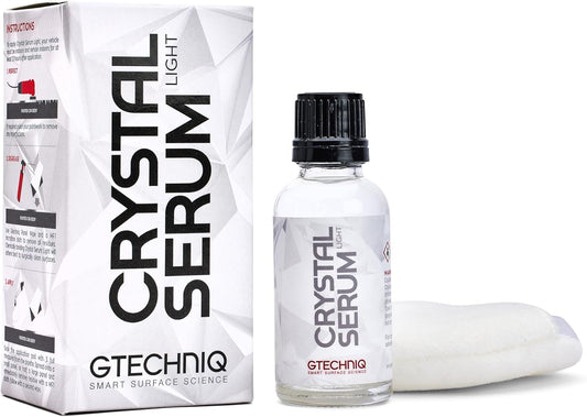 Gtechniq Crystal Serum Light Ceramic Coating for Cars 30ml | Up to 5 Years Protection, High Gloss Shine, Swirl and Chemical Resistance
