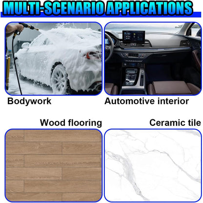 2PCS Car Wash Mitt, Soft Plush Non-Scratch Auto Dust Cleaning Pad, High-Density Car Washing Gloves, Universal Vehicle Exterior & Interior Detailing Supplies for Cars, Trucks, SUVs(Gray)