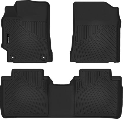 All Weather Floor Mat Fit for Toyota Corolla(Include Hybrid Exclude Hatchback) 2026 2025-2020 TPE Rubber Liners Corolla Accessories All Season Guard Odorless Anti-Slip Liner Black