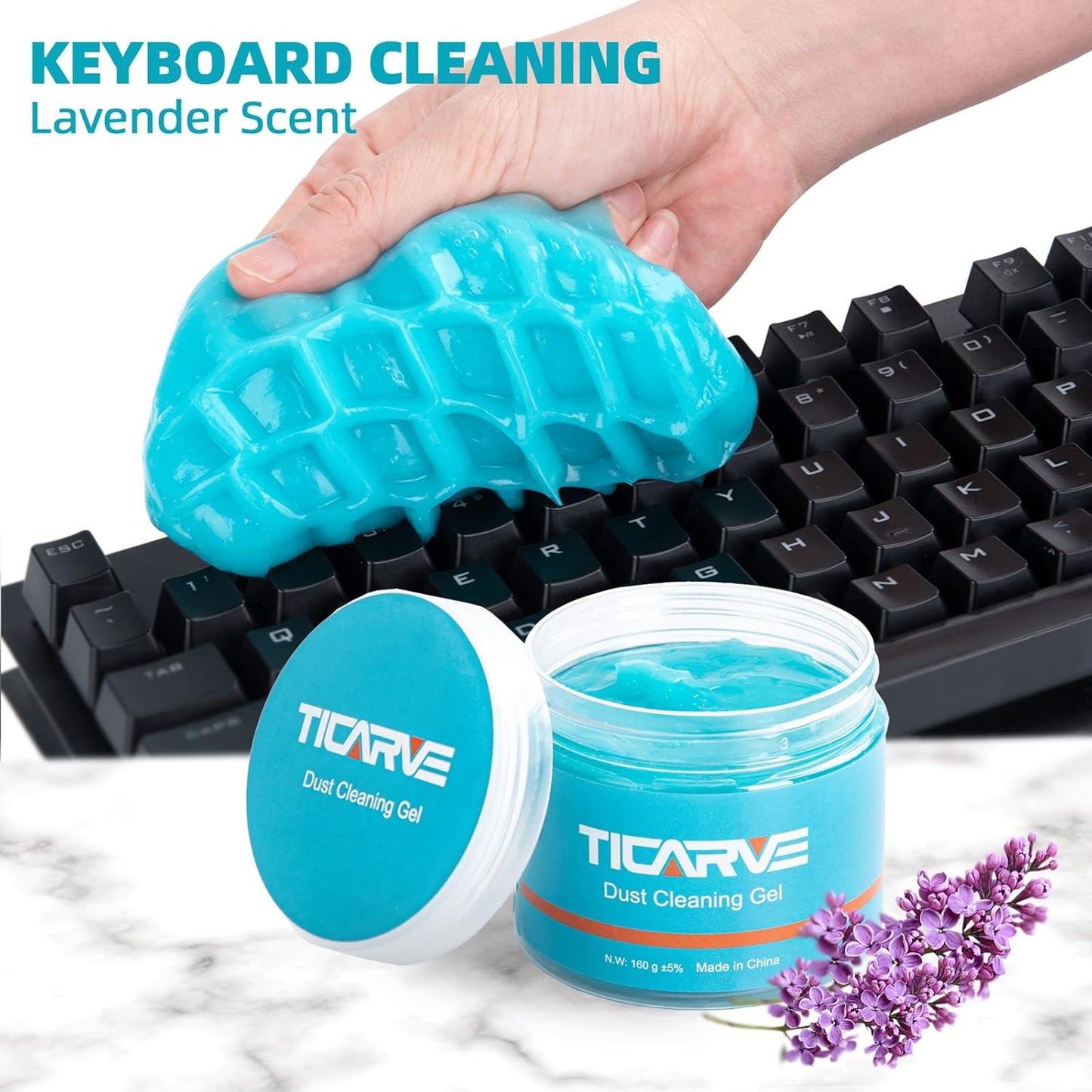 TICARVE Cleaning Gel for Car Detailing Car Cleaning Putty Auto Detailing Gel Detail Tools for Car Interior Cleaner Kit Car Vent Cleaner Automotive Car Cleaner Green