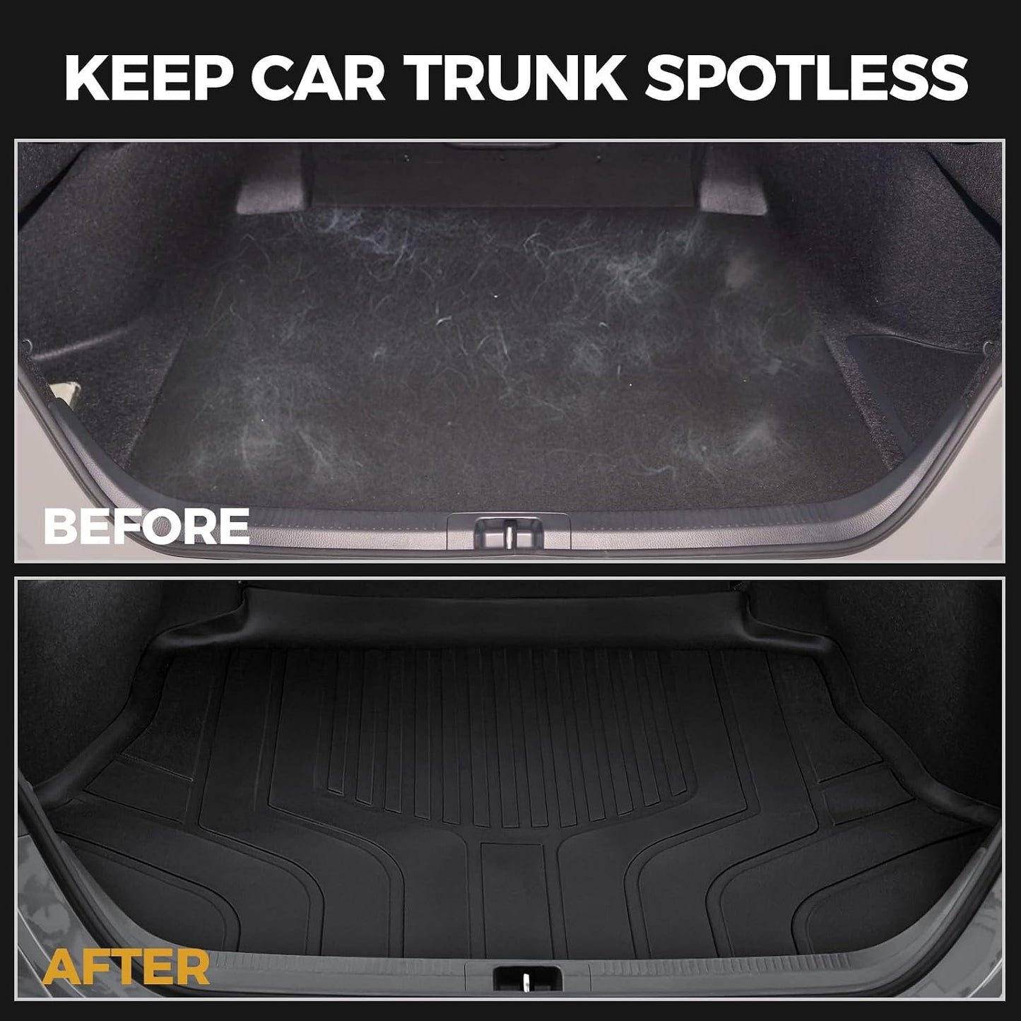 Floor Mats for Toyota Sienna 2021-2026, All Weather Floor Mats Lower Trunk Cargo Liner Accessories, Full Coverage Set (Fit 8-Seat with Spare Tire)
