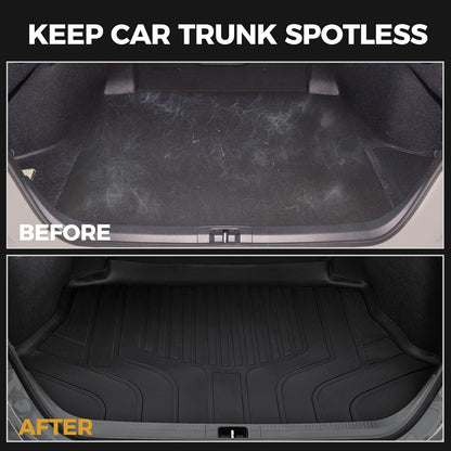 Floor Mats for Toyota Sienna 2021-2026, All Weather Floor Mats Lower Trunk Cargo Liner Accessories, Full Coverage Set (Fit 8-Seat with Spare Tire)