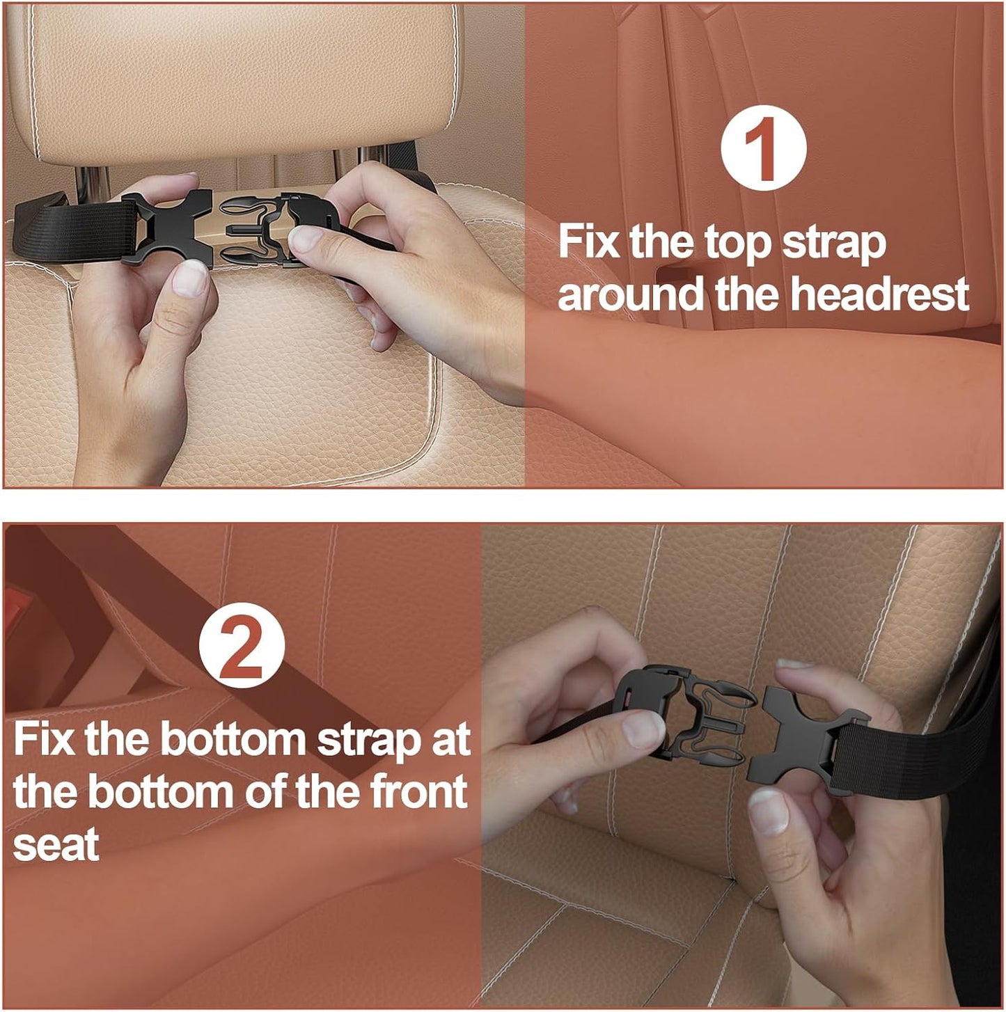 Car Backseat Organizer with table Tray(1Pack) 9 Storage Pockets Backseat Car Organizer with Tablet Holder, Back seat Organizer for Kids Road Trip Essentials Travel