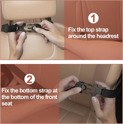 Car Backseat Organizer with table Tray(1Pack) 9 Storage Pockets Backseat Car Organizer with Tablet Holder, Back seat Organizer for Kids Road Trip Essentials Travel