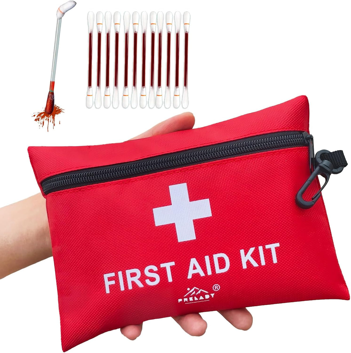 152 Piece Small First Aid Kit, Travel Size First Aid Kit TSA Approved, Mini Forst aid kit for Home, Car, Travel, Camping, Truck, Sports, Office, Hiking Med Kit for Backpack