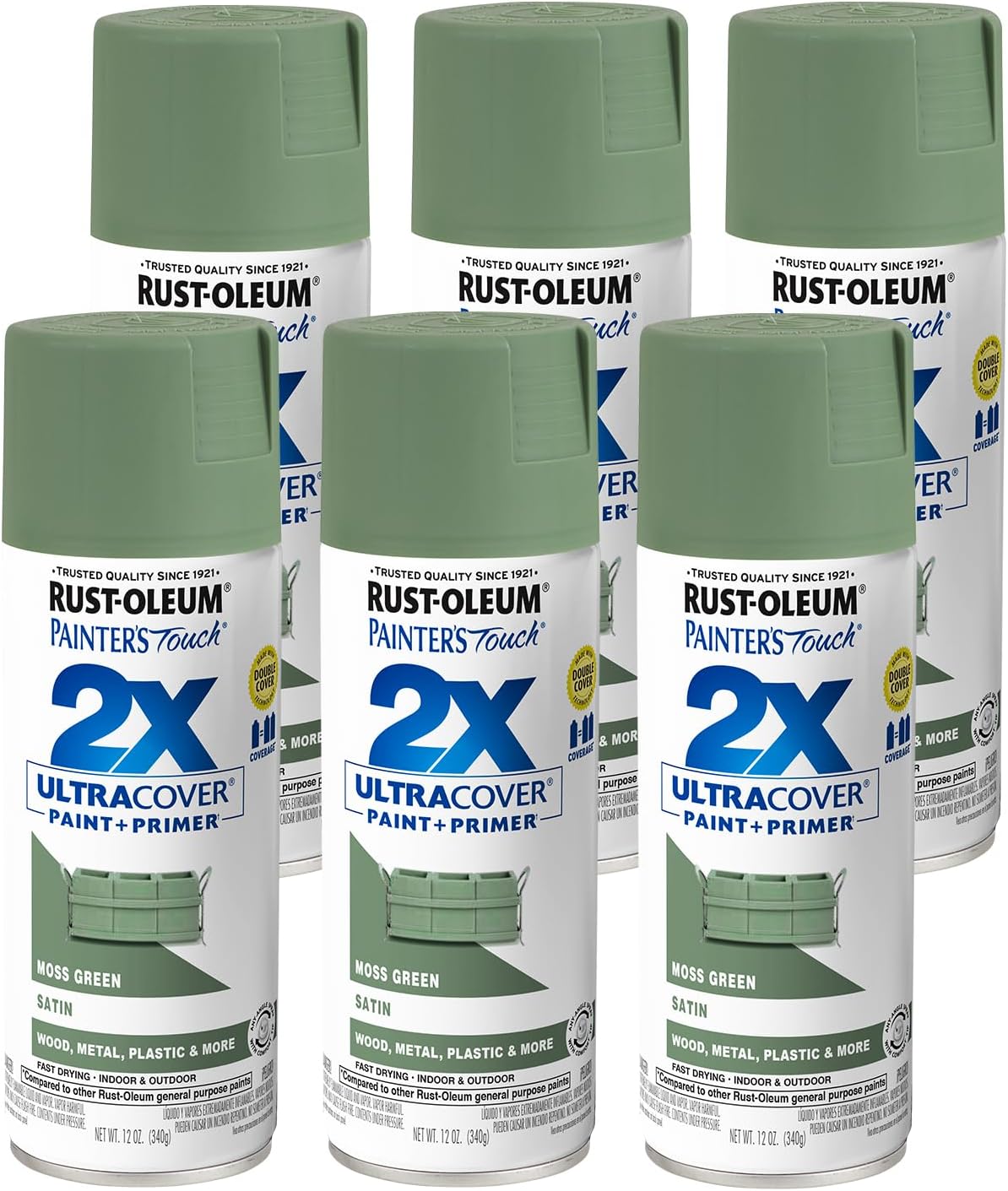 Rust-Oleum 334029 Painter's Touch 2X Ultra Cover Spray Paint, 12 oz, Gloss Clear - Colors D