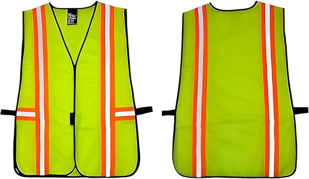 G & F Products High Visibility Reflective Safety Vest, One Size, Machine Washable Work Vest for Jobsite Safety