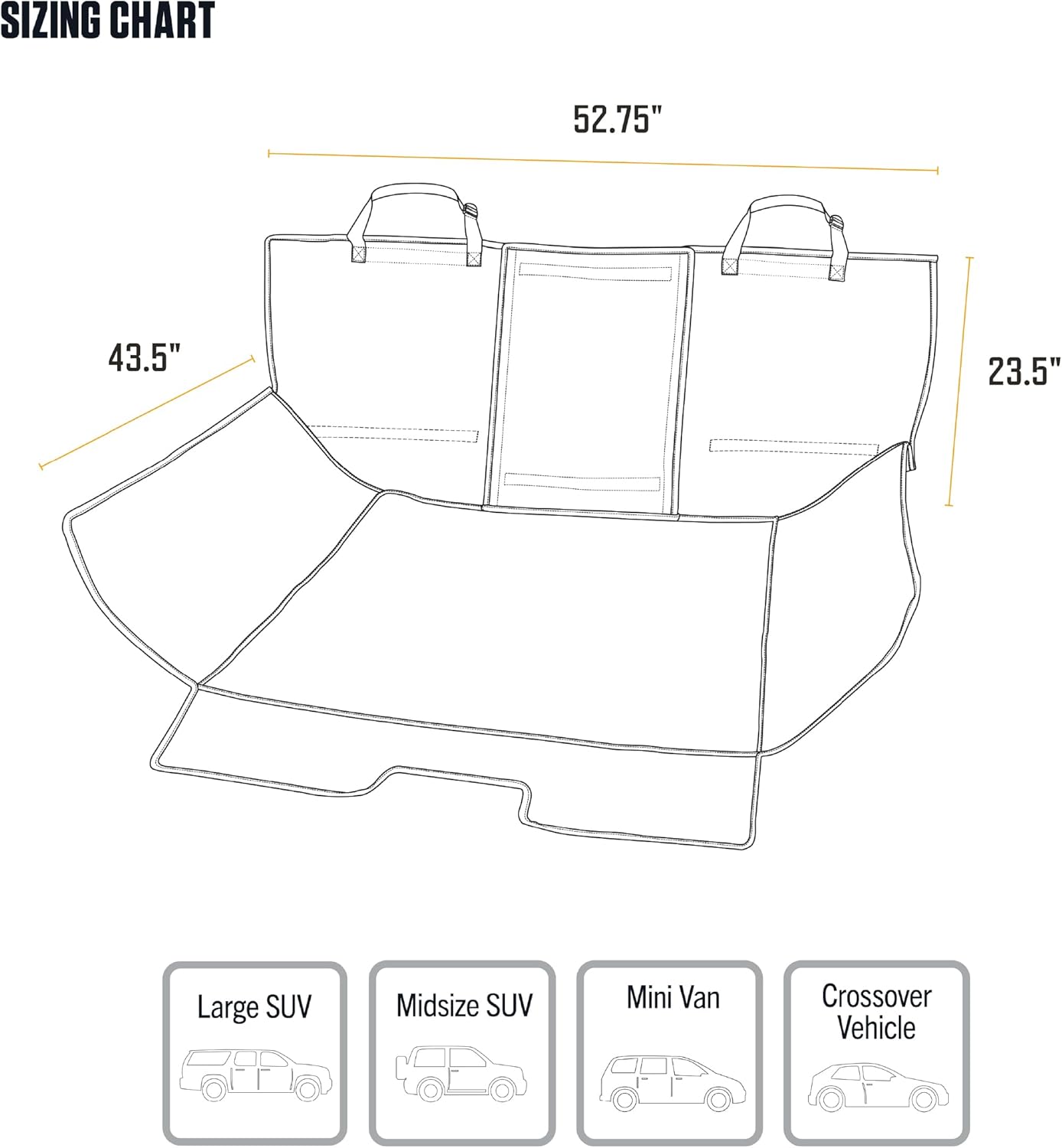 Carhartt Universal Fitted Nylon Duck Cargo Liner, Durable Water-Repellent Liner, Fits a Variety of Cargo Area Sizes, Carhartt Brown