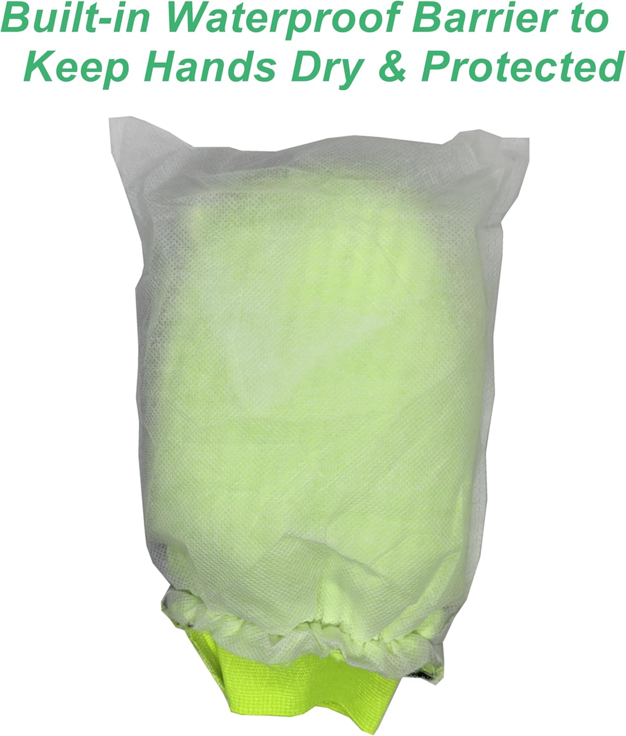 Car Wash Mitt Microfiber 2-PK, Scratch-Free & Lint-Free, Premium Chenille & Coral Fleece Double Sided, Waterproof Interior, Perfect for Car Washing & Detailing, 10.25" x 7.5", Green & Blue