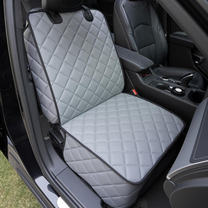 Dog Car Seat Cover for Back Seat, Waterproof Back Seat Covers for Dogs, PU Leather Nonslip Bench Dog Seat Cover Universal Fit Most Vehicles,SUVs,Small Trucks（Black,Standard）