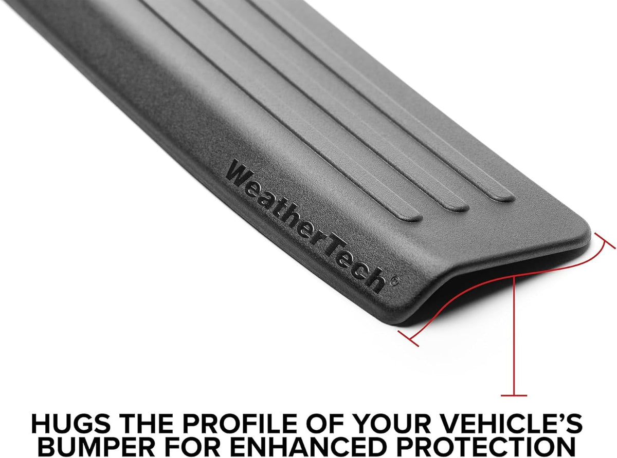 WeatherTech Custom BumperTopper for VW Tiguan, Rear Bumper Protector (BP0003), Black