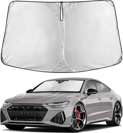 EcoNour Car Windshield Sun Shade | 2025 Upgraded Innovative No-Light-Pass Technology for Maximum Coverage | Foldable Sun Shade Keeps Your Vehicle Cool | Must-Have Car Accessories | Small (59" x 29") - Colors E