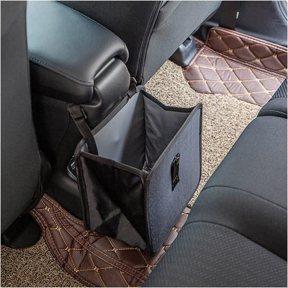 Foldable Trash Can, Hanging Waterproof Leakproof Storage Bag with Large Capacity, Car Interior Accessories (Large)