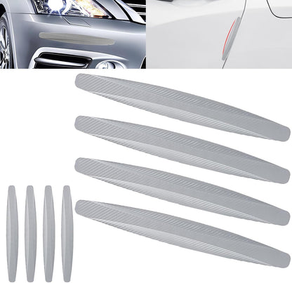 Anti-Collision Patch Car Bumper Guard Strip Anti-Scratch Bumper Protector Trim Universal Rear Bumper Protector Car Door Edge Guards Car Side Door Edge Guards Protector (Black-4Pack)
