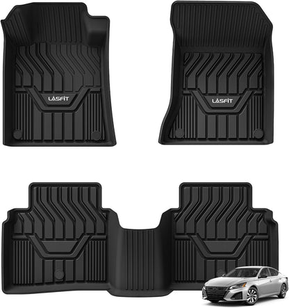 LASFIT Floor Mats Fits for Hyundai Sonata 2020-2026 (Only for FWD & Gas) & Kia K5 2021-2025 (Only for FWD) Custom Fit TPE All Weather Floor Liners Car Mats Accessories, Black