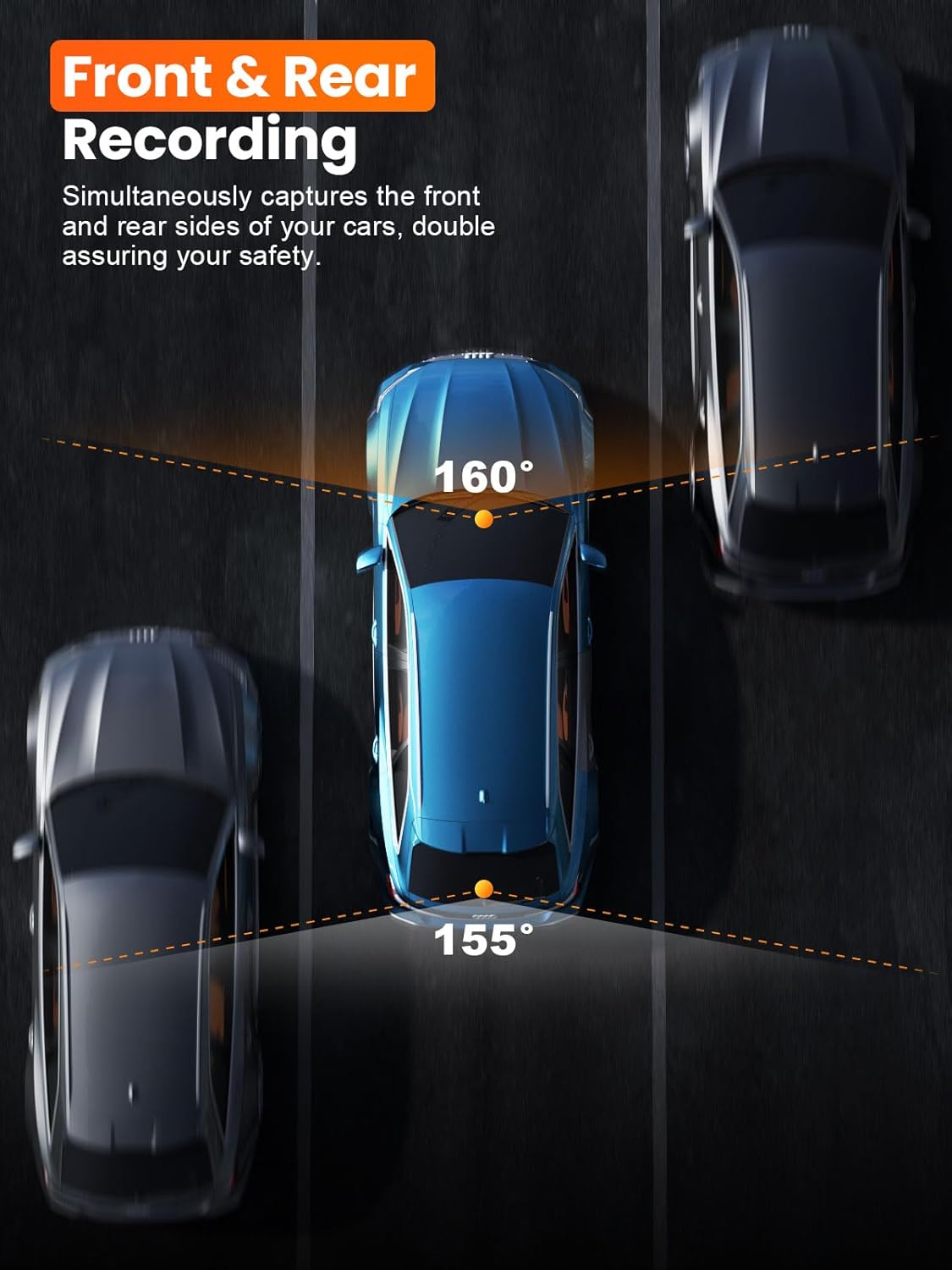 Affver 4K+2.5K Dash Cam Front and Rear, Built-in 5G WiFi 6 GPS, 64GB Card Included, 3.59'' IPS Screen Dash Camera for Cars, Dual Dashcam with G-Sensor, Loop Recording, 24H Parking Monitor
