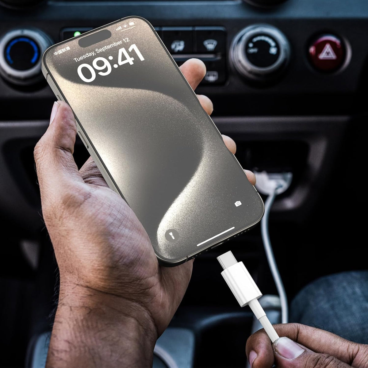 Car Carplay Cable for iPhone 17/16/15,iPhone 16/15 Plus17/16/15 Pro 17/16/15Pro Max charger ,USB A to USB C for Carplay USB C Cord, iPad USB C Cable 10th, iPad Air Car Charger Cable Cord 3FT (White)