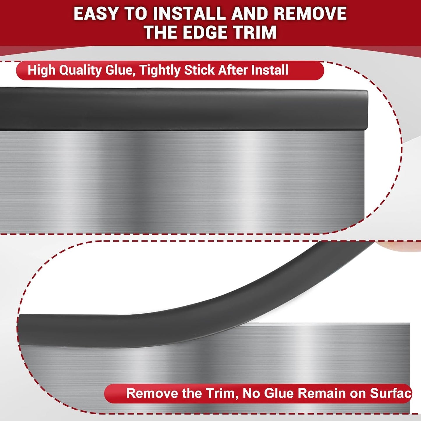 Rubber Edge Trim, 1/16" Self Adhesive Flexible U Channel Edge Protecter for Sheet Metal, Car Doors, U Shaped Sharp Edge Guards, Fit for 0-5/64" Wide Edge, Black Color, 10Ft, EPDM Material
