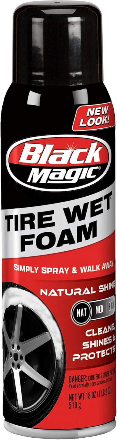 Black Magic 120228 Intense Foam Wheel & Tire Cleaner, High-Foaming Formula for Deep Cleaning, Removes Dirt, Grime & Brake Dust – Safe on All Wheels, 22 Fl Oz