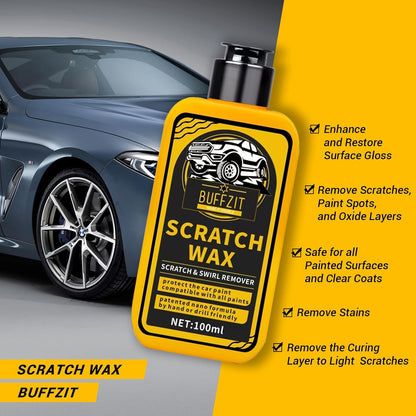 Car Scratch Remover for Vehicles, Scratch Repair Wax, Rubbing & Polishing Compound, Easily Removes Surface Scratches, Effectively Reduces Swirl Marks for Cars and Other Vehicles, 3.4oz/100ml