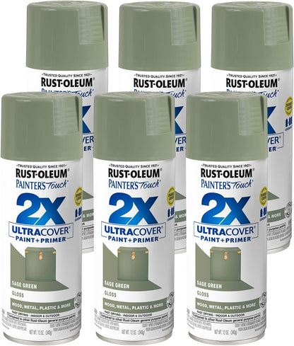 Rust-Oleum 334029 Painter's Touch 2X Ultra Cover Spray Paint, 12 oz, Gloss Clear - Colors A