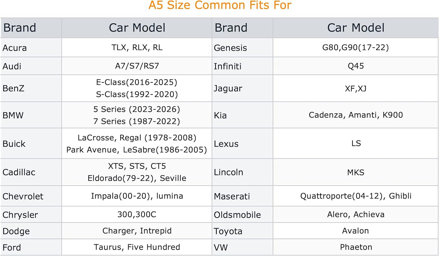 Coverlex Large Car Cover for SUV, Outdoor SUV Cover Universal Fit for Dodge Durango, Audi Q7, BMW X5, Benz GLE, Acura MDX, CX-9, VW Atlas, Jeep Grand Cherokee, Infiniti QX60, Length 201 Inches