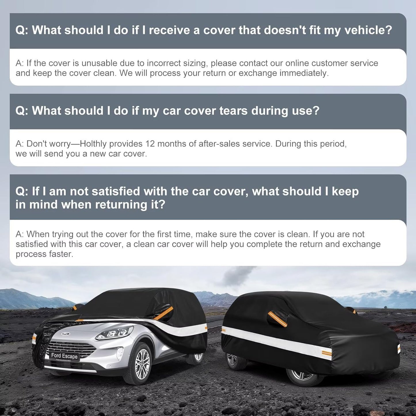 10 Layers Car Cover Custom Fit for Mercedes Benz C Class C250 C300 C43 C63 (1993-2026), Waterproof All Weather for Automobiles, Outdoor Full Cover Sun Dust Rain Protection with Cotton. Black - Colors A