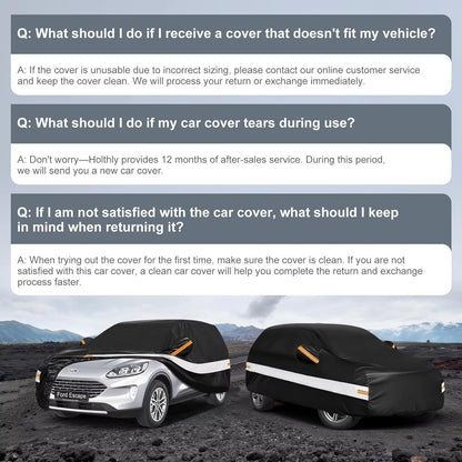 10 Layers Car Cover Custom Fit for Mercedes Benz C Class C250 C300 C43 C63 (1993-2026), Waterproof All Weather for Automobiles, Outdoor Full Cover Sun Dust Rain Protection with Cotton. Black - Colors A
