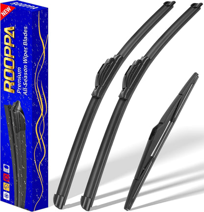 3 wipers Replacement for 2019-2023 2024 2025 2026 Subaru Forester, Windshield Wiper Blades Original Equipment Replacement - 26"/17"/14" (Set of 3) - Colors B