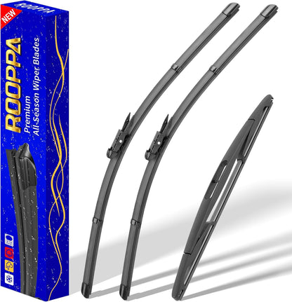 3 wipers Replacement for 2019-2023 2024 2025 2026 Subaru Forester, Windshield Wiper Blades Original Equipment Replacement - 26"/17"/14" (Set of 3) - Colors A