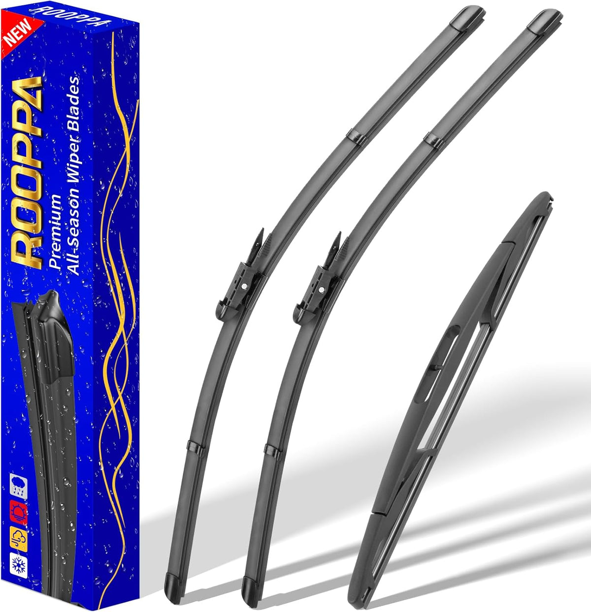 3 wipers Replacement for 2019-2023 2024 2025 2026 Subaru Forester, Windshield Wiper Blades Original Equipment Replacement - 26"/17"/14" (Set of 3) - Colors B