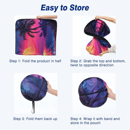 Windshield Sun Shade - Car Sun Shade Windshield, Reflector Sunshade Offers Ultimate Protection for Car Interior, Foldable Front Window Fit for Hatchback, Truck, SUV, MPV
