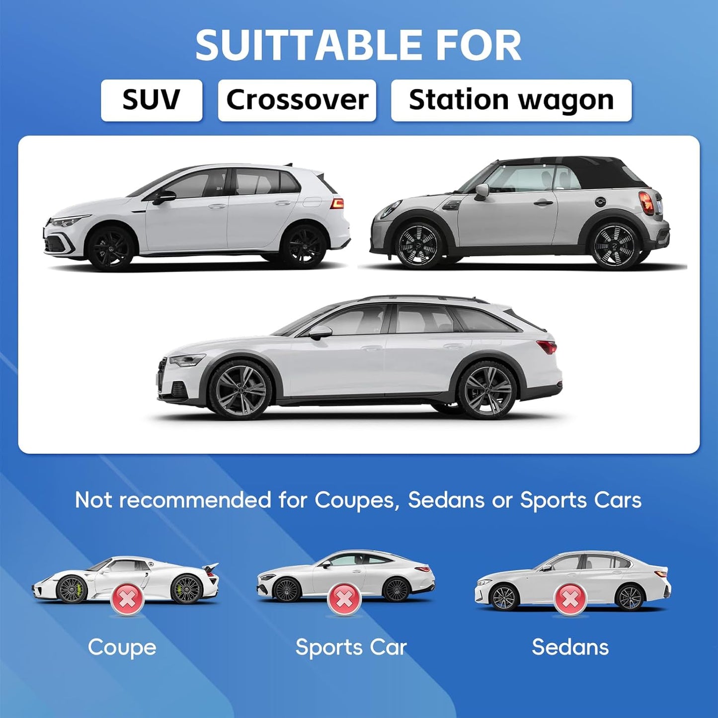 Car Cover Waterproof All Weather for Automobiles, Universal Fit Sedan Coupe Chevrolet Corvette/Camaro, Ford Mustang/Fusion, Honda Accord/Civic, KIA Optima, Hyundai Sonata, Nissan Maxima etc.